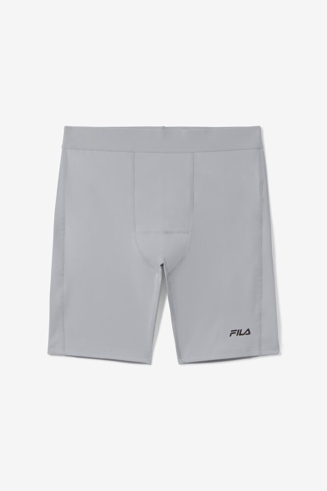 Fila Shorts Mens Grey - Marathon Compression - Philippines 8216354-AQ